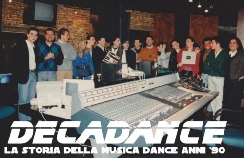 Alberto Casella (il primo da sinistra) alla Media Records tra 1991 e 1992