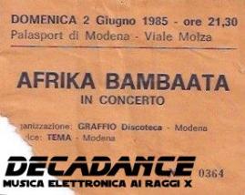Concerto di Afrika Bambaataa, foto di Marinella Mattioli