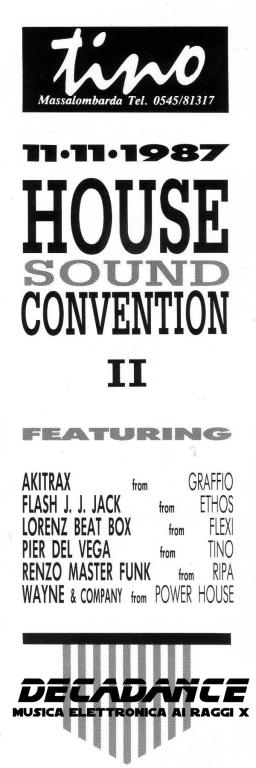House Sound Convention II (1987) courtesy of Maurizio Clemente