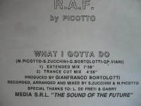 R.A.F. By Picotto - What I Gotta Do